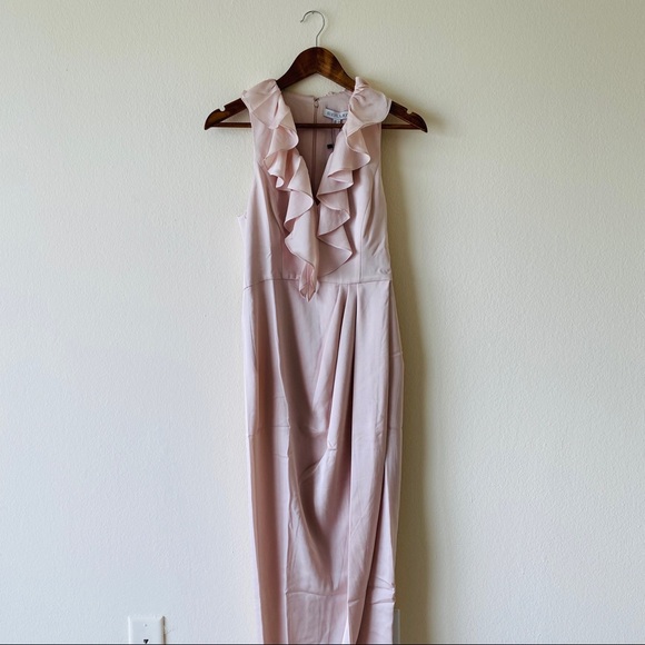 Revolve Shona Joy Plunged Frill Dress - Picture 2 of 15